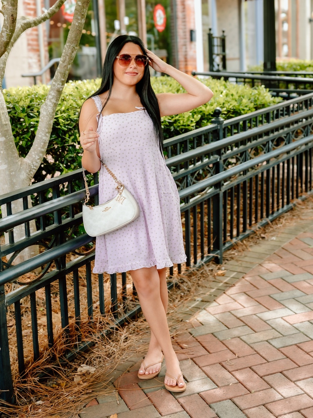 Lavender Polka Dot Dress